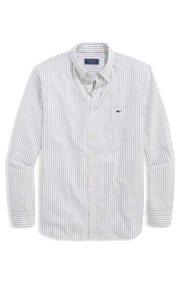 ヴァインヤードヴァインズ メンズ トップス シャツ コットン ダウン vineyard vineseabird Striperfect Wash Classic Fit Cotton Button-Down Shirt Dune Grass ストライプ