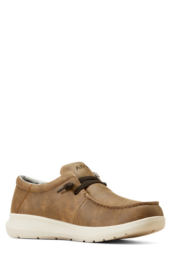 アリアト メンズ シューズ ブーツ・レインブーツ Ariat Hilo Moc Toe Slip-On Brown Bomber ブラウン