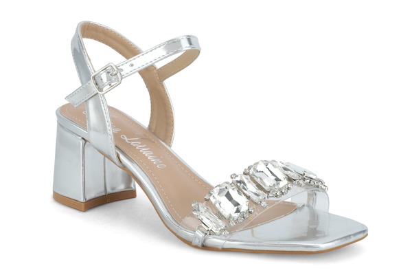 ローレンローライン レディース シューズ 踵 サンダル Lauren Lorraine Blanch Sandalsilver しろがね色
