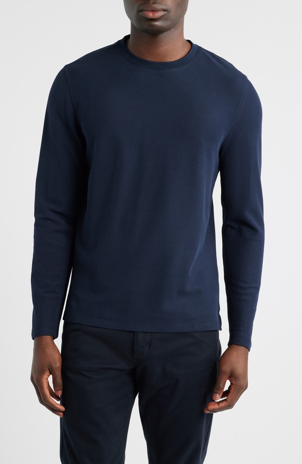 ロバートバラケット メンズ トップス シャツ コットン Robert Barakett Sorrellong Sleeve Cotton Blend T-Shirt Dark Caspian