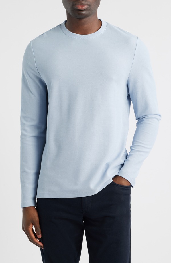 ロバートバラケット メンズ トップス シャツ コットン Robert Barakett Sorrellong Sleeve Cotton Blend T-Shirt Powder Blue ブルー 20,985円
