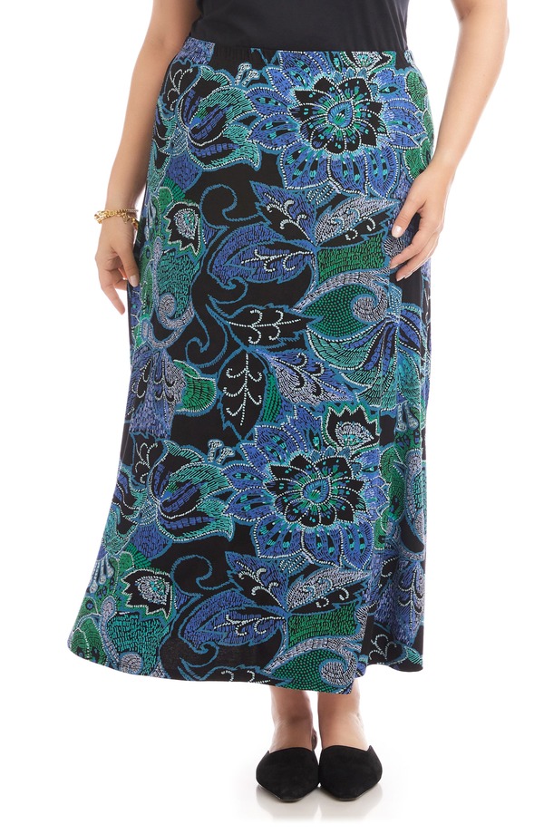 カレンケーン レディース ボトムスカート フラワー柄 プリント ミディ フラワー Karen Kane Floral Print Bias Cut Midi Skirt Print