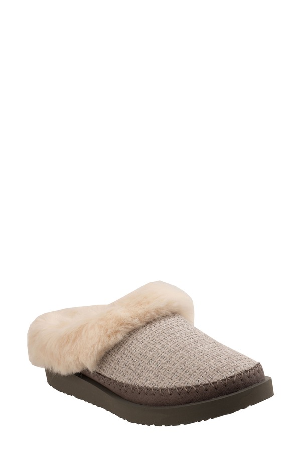 レヴィタライン レディース シューズ サンダル Revitalignordic Orthotic Faux Fur Lined Slippers Gray グレー