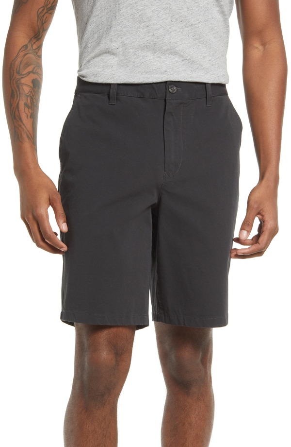 ボノボス メンズ ボトムス ハーフパンツ・ショーツ ショートパンツ コットン Bonobos Washed Stretch Cotton Chino Shorts Faded Black ブラック