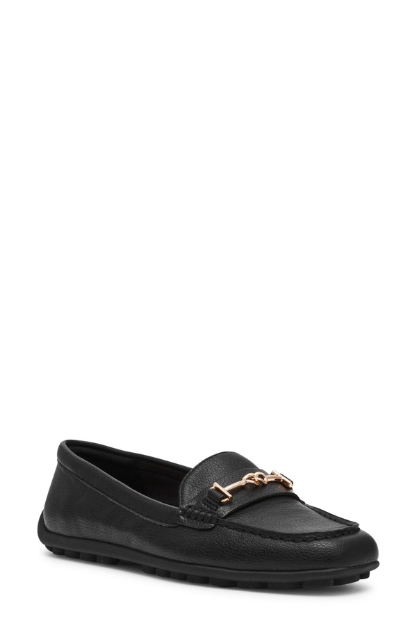 アンクライン レディース シューズ スリッポン・ローファー Anne Klein Hanna Bit Loafer Black ブラック
