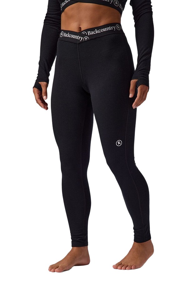 バックカントリー レディース アンダーウェア パンツ Backcountry Cedars Rws Merino Lt-Wt Baselayer V-Waist Bottom - Women's Black ブラック
