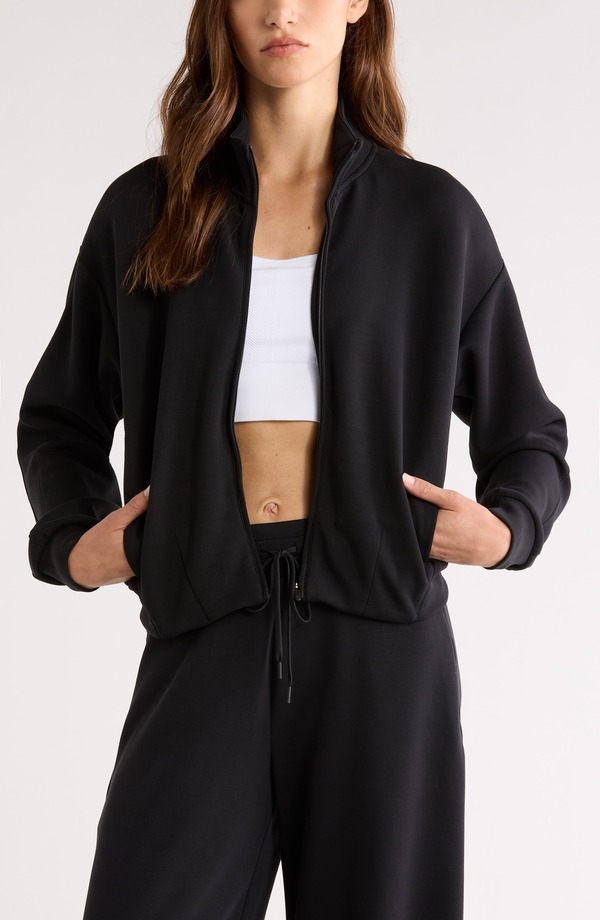 ゼラ レディース アウター ジャケット・ブルゾン Zella Ultra Soft Zip Jacket Black ブラック