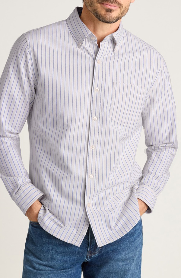 ボノボス メンズ トップス シャツ スリムフィット オックスフォード コットン ダウン Bonobos Everyday Slim Fit Stripe Cotton Button-Down Oxford Shirt Dexter Oxford Stripe C10 ストライプ