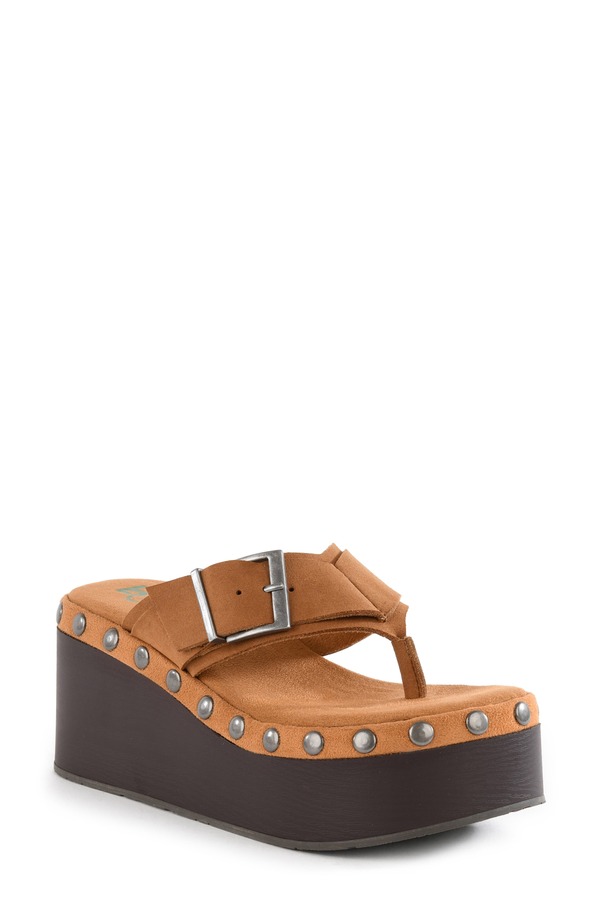 BC フットウェア レディース シューズ ヒール プラットフォーム サンダル BC Footwear Starfish Platform Sandal Tan タン|ReVida 店
