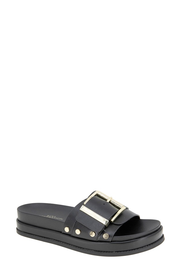 BCB ジェネレーション レディース シューズ ヒール サンダル BCBGeneration Bonas Buckle Slide Sandal Black ブラック