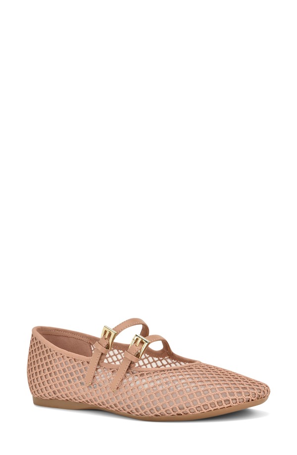 ナインウェスト レディース シューズ パンプス Nine West Keira Mary Jane Flat Light Natural｜ReVida 店 20,636円