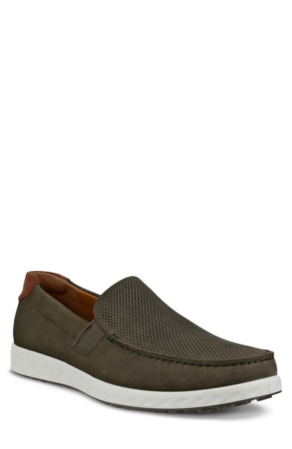 エコー メンズ シューズ スリッポン・ローファー ECCO S Lite Moc Toe Slip-On Tarmac