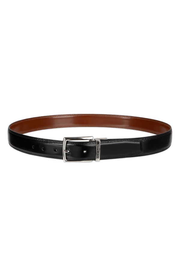 電話を掛けるハーン メンズ 付属品 胴締め なめし革 Cole Haan Reversibleather Belt Black/ British Tan 黒いこと