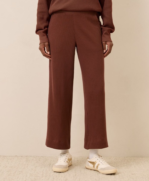 パクト レディース ボトムス レギンス ワイドレッグ Pacthermal Waffle Wide Leg Pant Mahogany Brown ブラウン