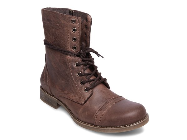 スティーブ マデン メンズ シューズ ブーツ・レインブーツ Steve Madden Troopah-C Boot Dark Brown Leather ブラウン