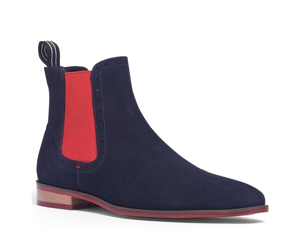 カルロスサンタナ メンズ シューズ ブーツ・レインブーツ Carlos by Carlos Santana Mantra Boot Navy Suede ネイビー｜ReVida 店