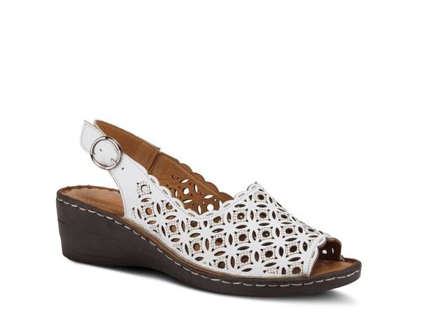 スプリングステップ レディース シューズ サンダル Spring Step Belizana Wedge Sandal White ホワイト