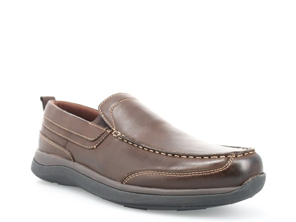 プロペット メンズ シューズ デッキシューズ Propet Preston Boat Shoe Dark Brown ブラウン