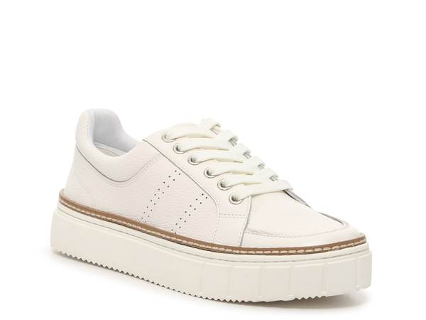 ヴィンスカムート レディース シューズ スニーカー レース Vince Camuto Rezelli Lace-Up Sneaker White Leather ホワイト