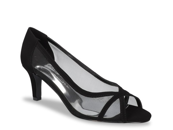 イージーストリート レディース シューズ パンプス Easy Street Picaboo Pump Black Faux Suede ブラック｜ReVida 店