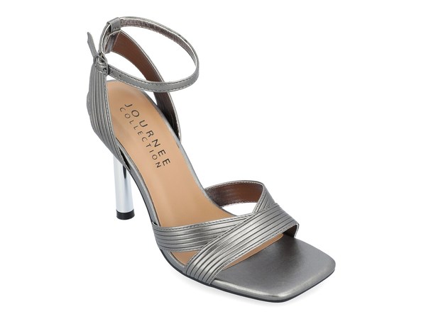 ジュルネ コレクション レディース シューズ サンダル Journee Collection Annett Sandal Grey グレー