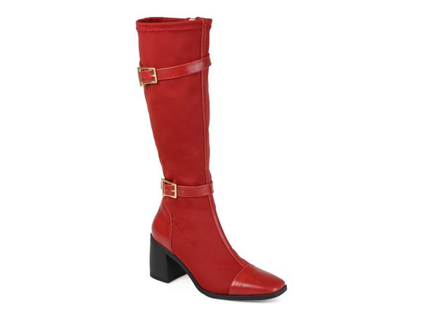 ジュルネ コレクション レディース シューズ ブーツ・レインブーツ Journee Collection Gaibree Extra Wide Calf Riding Boot Red レッド|ReVida 店