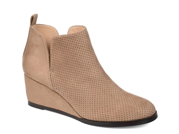 ジュルネ コレクション レディース シューズ ブーツ・レインブーツ Journee Collection Mylee Wedge Bootie Light Brown ブラウン|ReVida 店