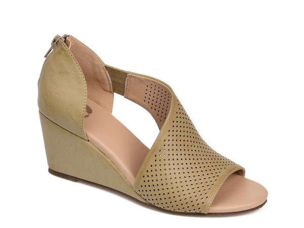 ジュルネ コレクション レディース シューズ サンダル Journee Collection Aretha Wedge Sandal Taupe トープ