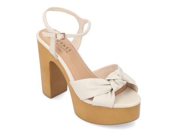 ジュルネ コレクション レディース シューズ サンダル プラットフォーム Journee Collection Lorrica Platform Sandal Beige ベージュ