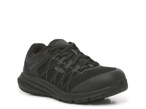キーン レディース シューズ スニーカー KEEN UTILITY Vista Energy Carbon Toe Work Sneaker Black 黒いこと