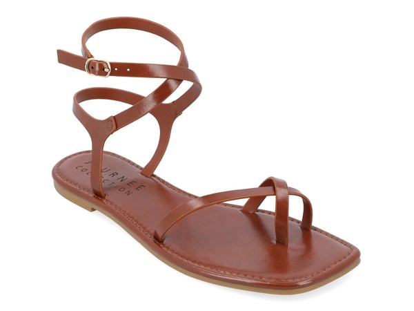 ジュルネ コレクション レディース シューズ サンダル Journee Collection Charra Sandal Cognac