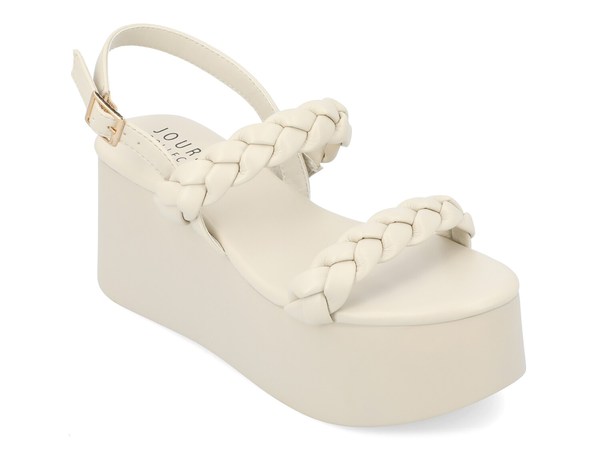 ジュルネ コレクション レディース シューズ サンダル プラットフォーム Journee Collection Zannah Platform Sandal Grey グレー｜ReVida 店