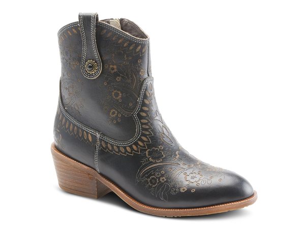 スプリングステップ レディース シューズ ブーツ・レインブーツ L'Artiste by Spring Step Galop Cowboy Bootie Black ブラック