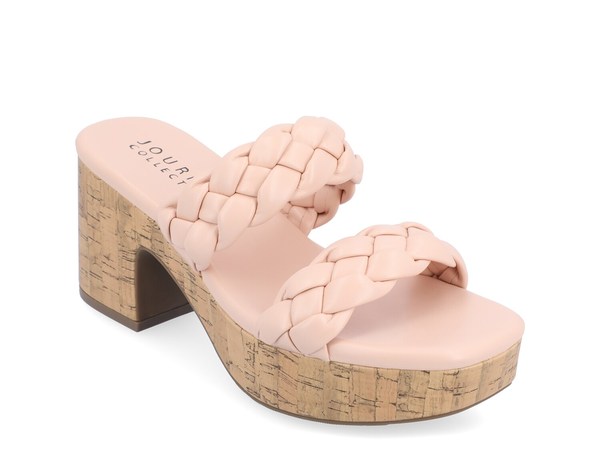 ジュルネ コレクション レディース シューズ サンダル プラットフォーム Journee Collection Kyaa Platform Sandal Light Pink ピンク｜ReVida 店