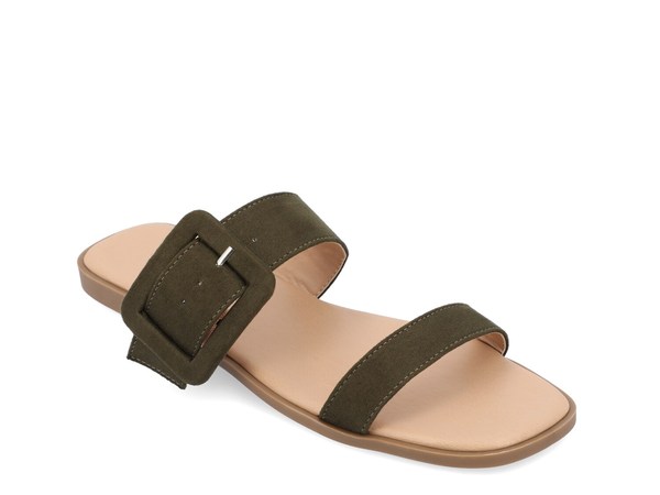 ジュルネ コレクション レディース シューズ サンダル Journee Collection Kerris Sandal Dark Green グリーン