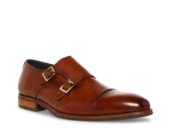 スティーブ マデン メンズ シューズ スリッポン・ローファー モンクストラップ モンク Steve Madden Teon Monk Strap Slip-On Tan Leather タン