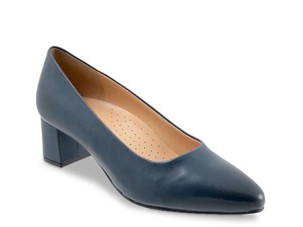 トロッターズ レディース シューズ パンプス Trotters Kari Pump Navy ネイビー｜ReVida 店