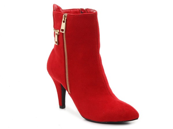 ベリーニ レディース シューズ ブーツ・レインブーツ Bellini Claudia Bootie Red Faux Suede レッド
