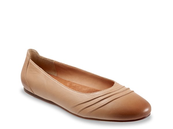 ソフトウォーク レディース シューズ パンプス Softwalk Safi Ballet Flat Light Brown ブラウン|ReVida 店