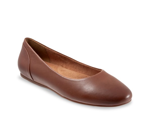 ホンブルグ帽ウォーク レディース シューズ パンプス Softwalk Shiraz Ballet Flat Dark Brown 赤銅色