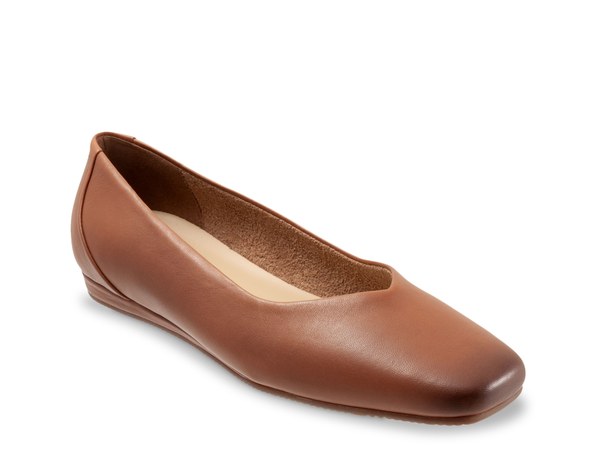 ホンブルグ帽ウォーク レディース シューズ パンプス Softwalk Vellore Ballet Flat Dark Brown 赤銅色