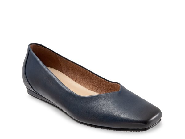 ホンブルグ帽ウォーク レディース シューズ パンプス Softwalk Vellore Ballet Flat Navy 米国海軍