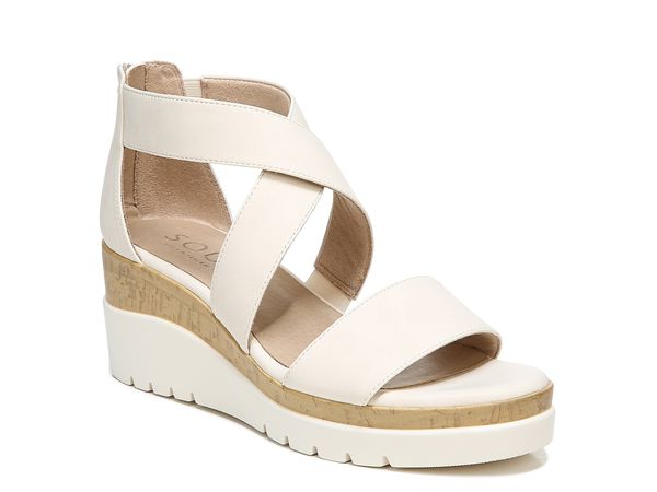 ソウルニュトライザー レディース シューズ サンダル SOUL Naturalizer Goodtimes Wedge Sandal Off White オフホワイト 20,572円