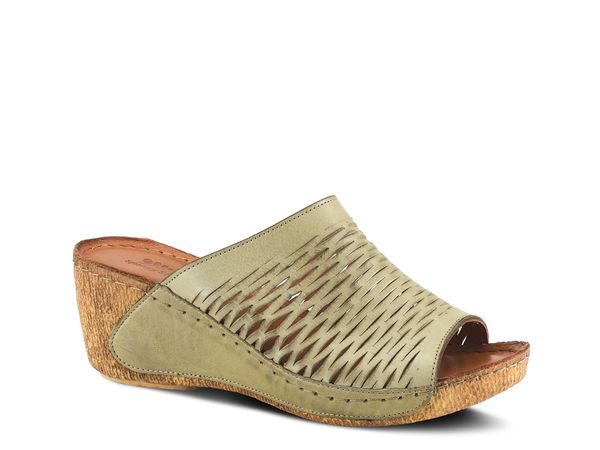 スプリングステップ レディース シューズ サンダル Spring Step Cunacena Wedge Sandal Moss Green グリーン