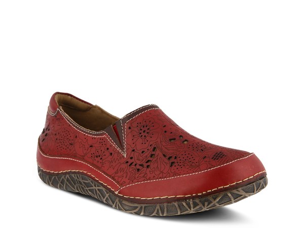 スプリングステップ レディース シューズ スリッポン・ローファー L'Artiste by Spring Step Libora Slip-On Red レッド