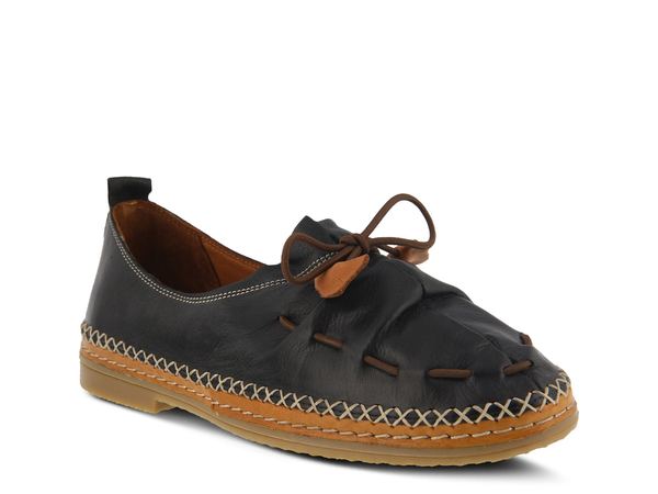 スプリングステップ レディース シューズ スリッポン・ローファー Spring Step Berna Moccasin Black ブラック