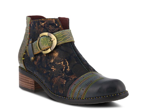 スプリングステップ レディース シューズ ブーツ・レインブーツ L'Artiste by Spring Step Georgiana Bootie Navy ネイビー|ReVida 店