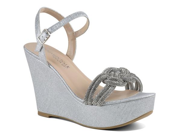 ベンジャミンウォーク レディース シューズ サンダル ミニ Touch Ups by Benjamin Walk Gemini Wedge Sandal Silver Metallic シルバー