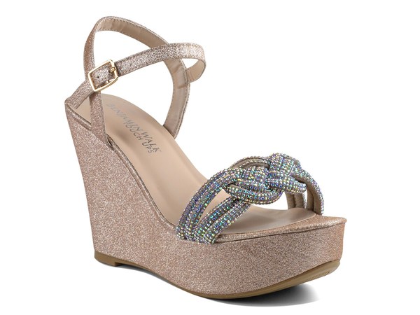 ベンジャミンウォーク レディース シューズ サンダル ミニ Touch Ups by Benjamin Walk Gemini Wedge Sandal Champagne シャンパン