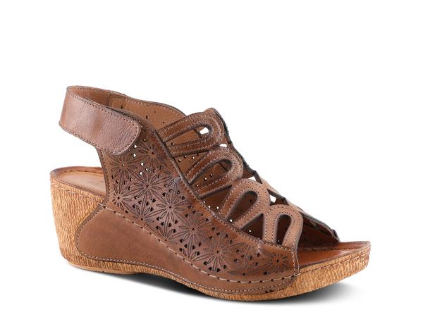 スプリングステップ レディース シューズ サンダル Spring Step Inocencia Wedge Sandal Dark Brown ブラウン